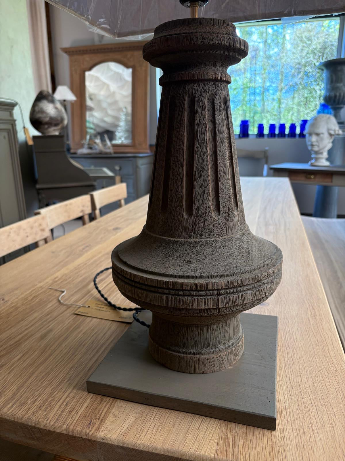Paire de lampes "piétement de billard"