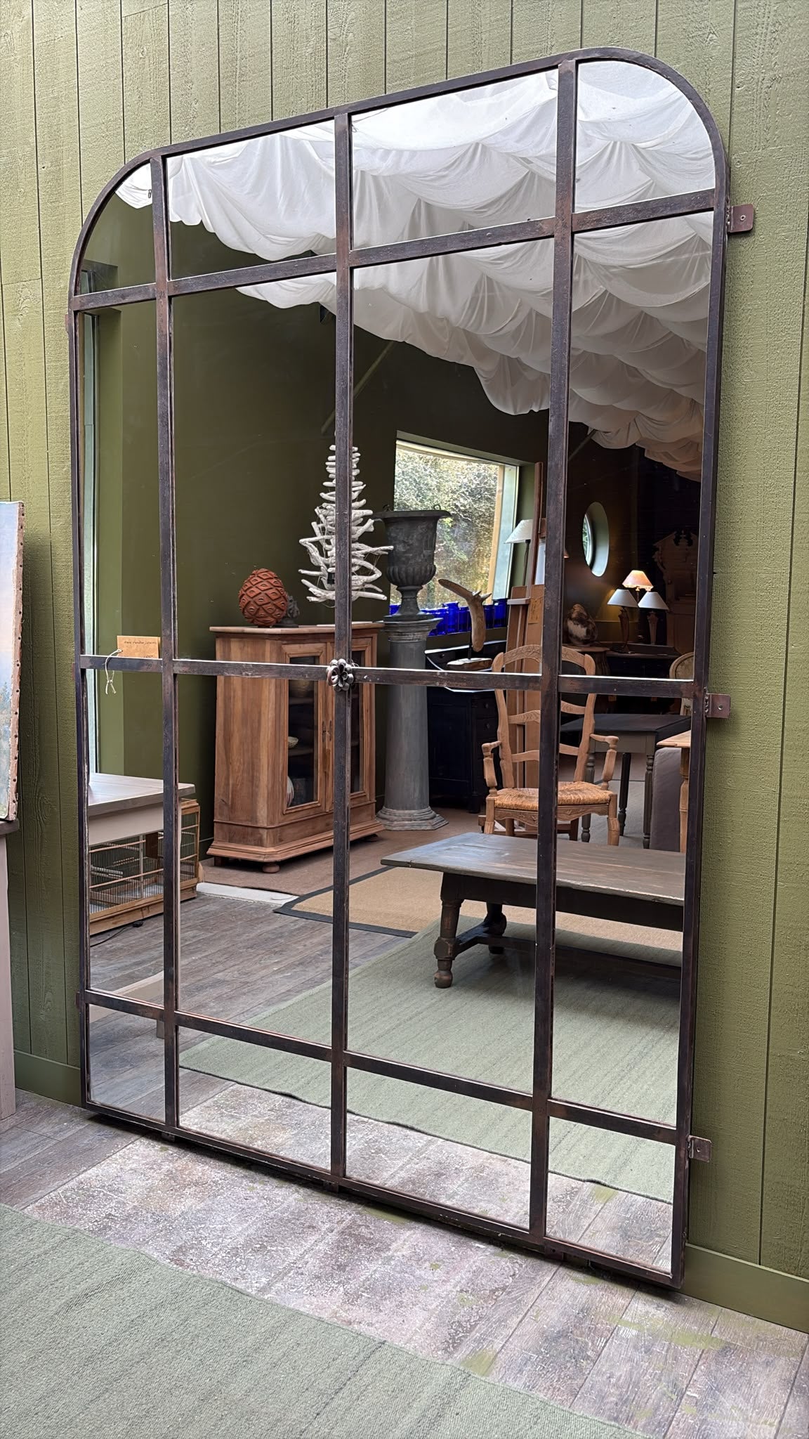 Miroir cadre métal