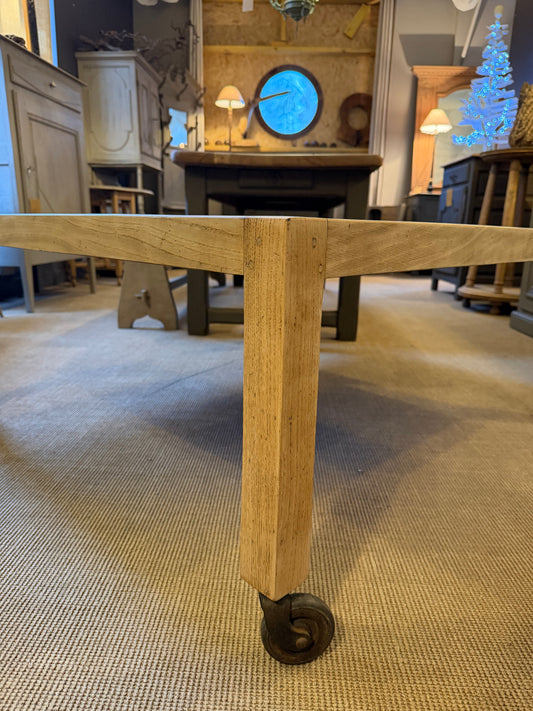 Table basse chêne massif "parquet"