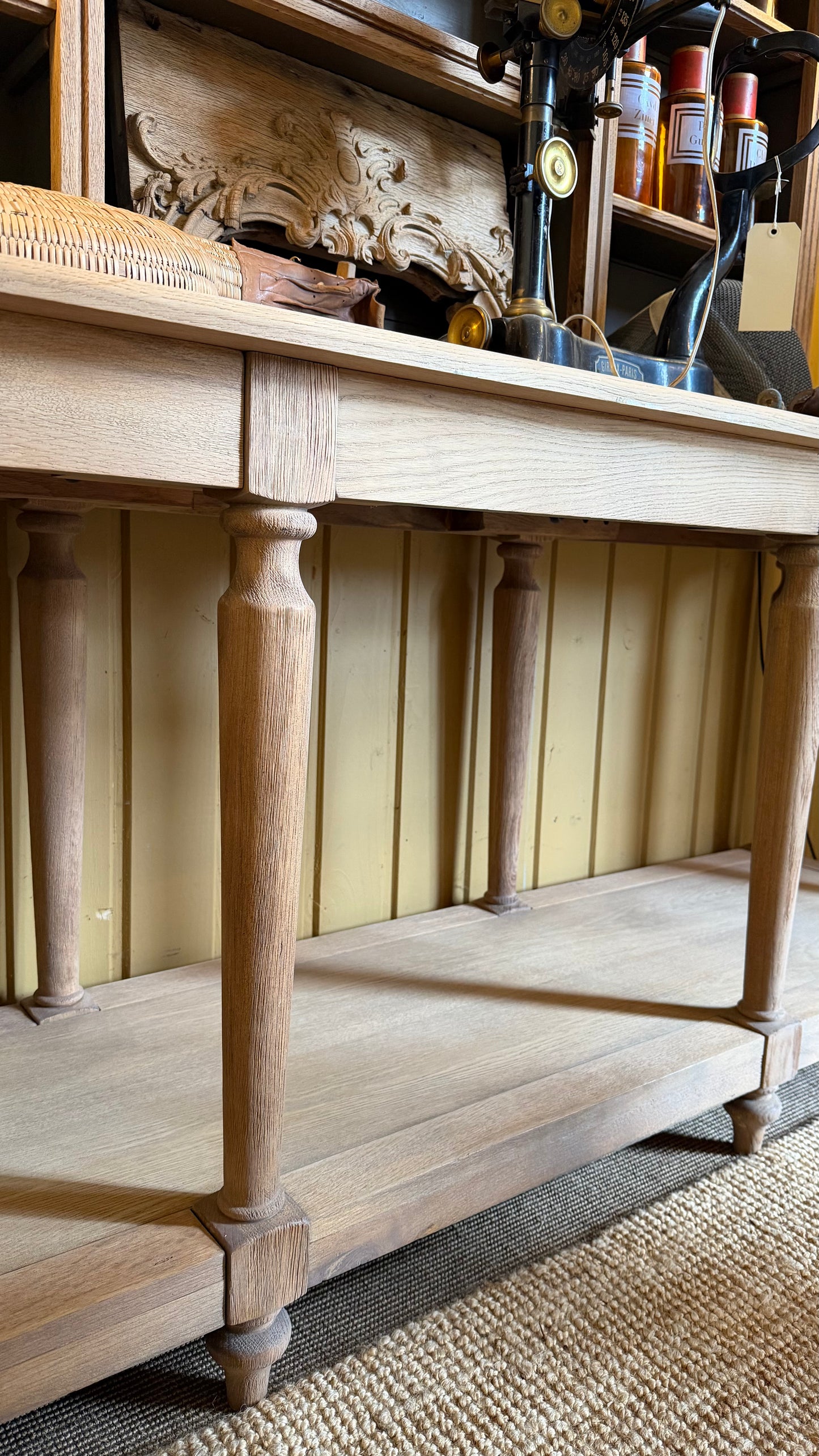 Table de drapier chêne