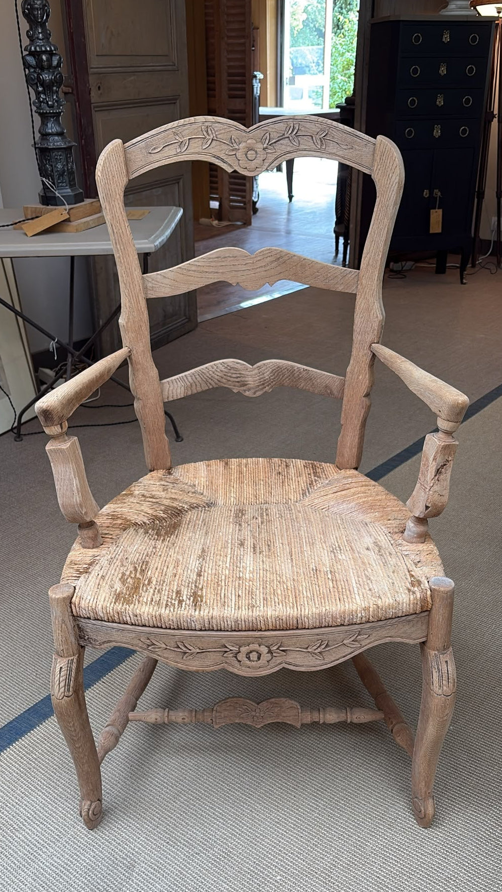 Paire fauteuils en chêne, début XXᵉ