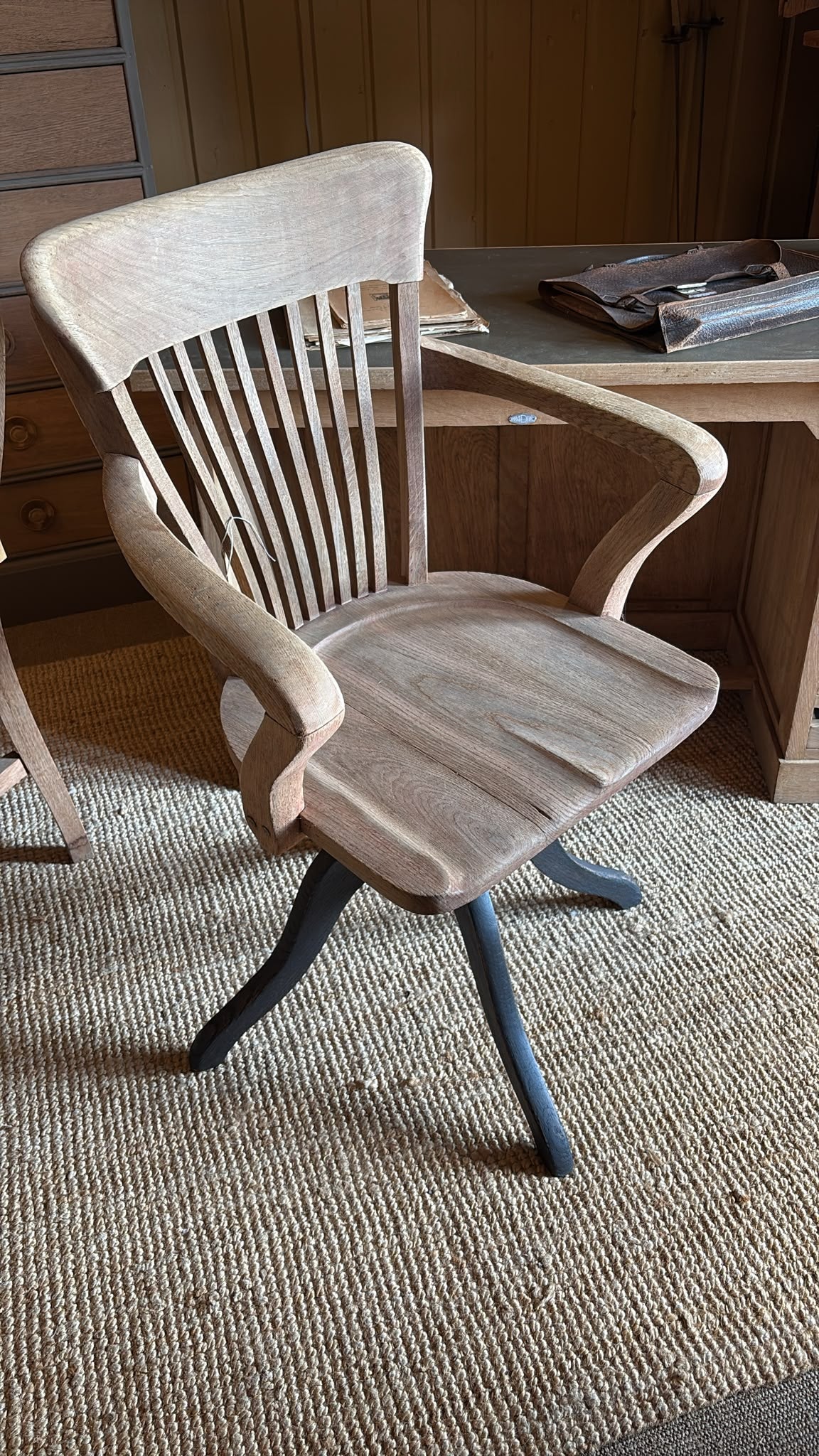 Fauteuil américain en chêne