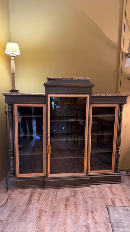 Bibliothèque début XXᵉ, patinée vert bronze