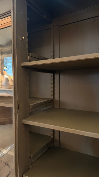 Bibliothèque début XXᵉ, patinée vert bronze