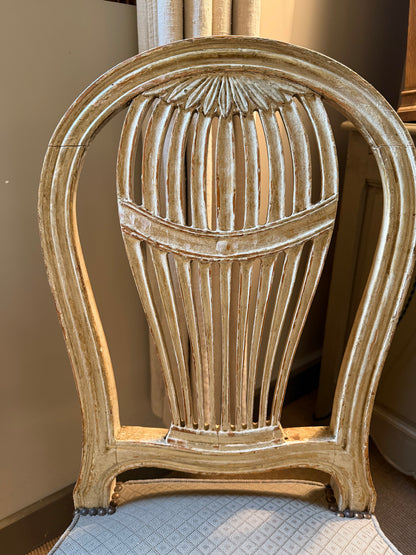 Paire de chaises « Montgolfière » - Style Louis XVI