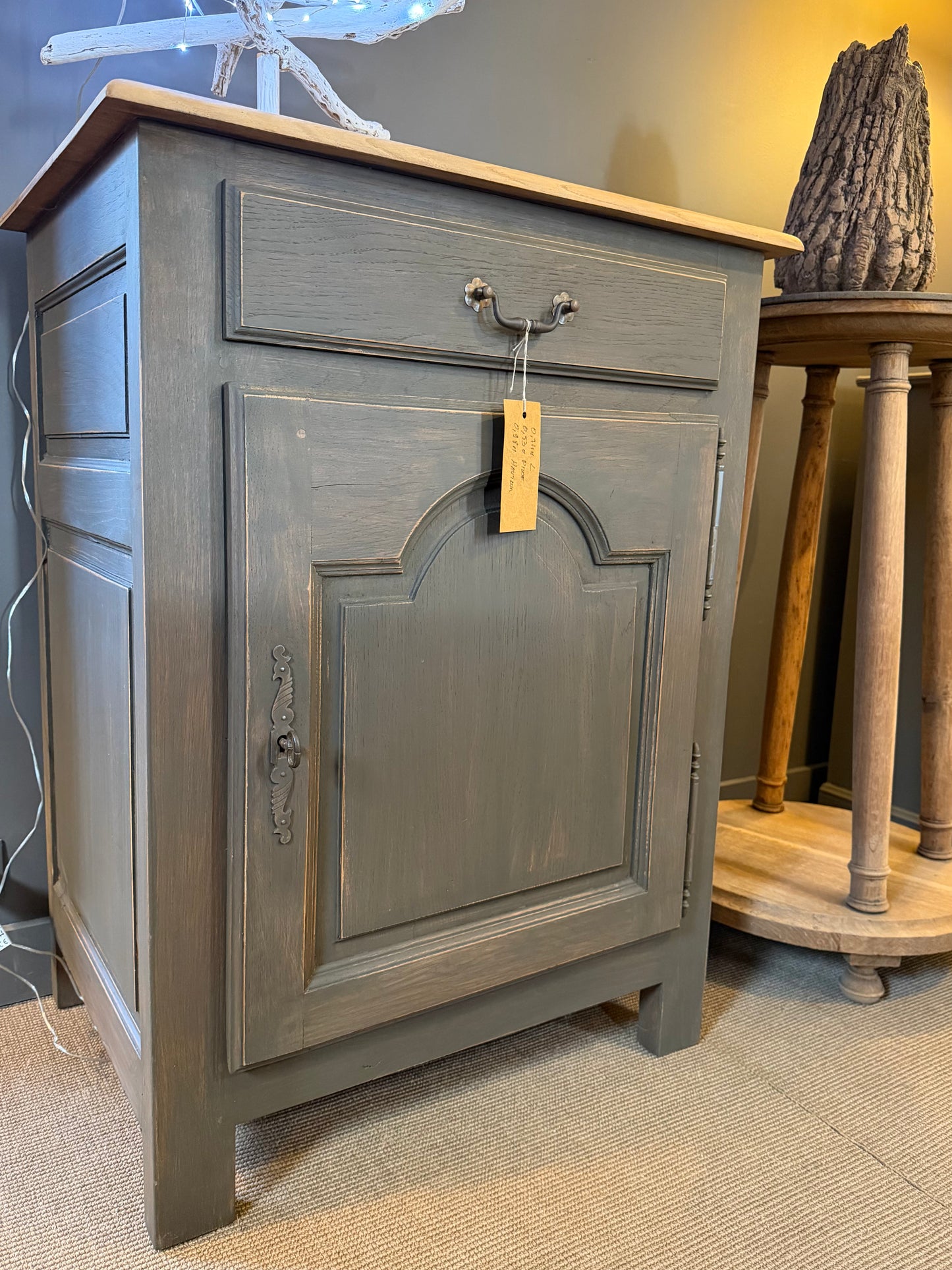 Confiturier chêne, patine bronze