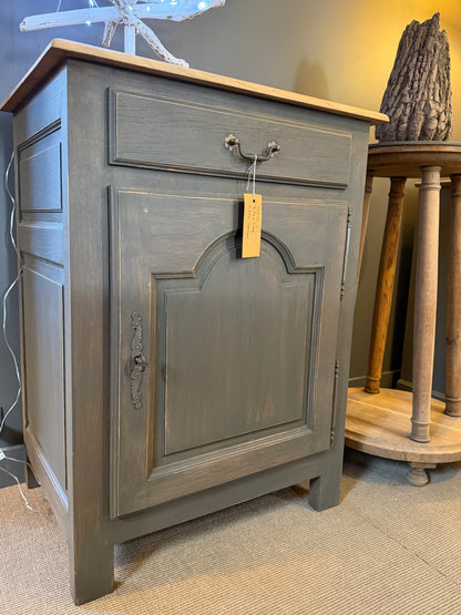 Confiturier chêne, patine bronze