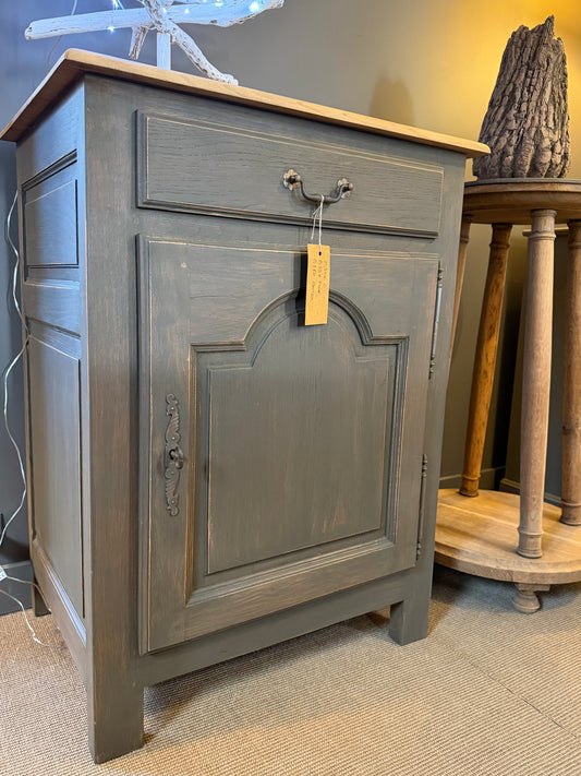 Confiturier chêne, patine bronze