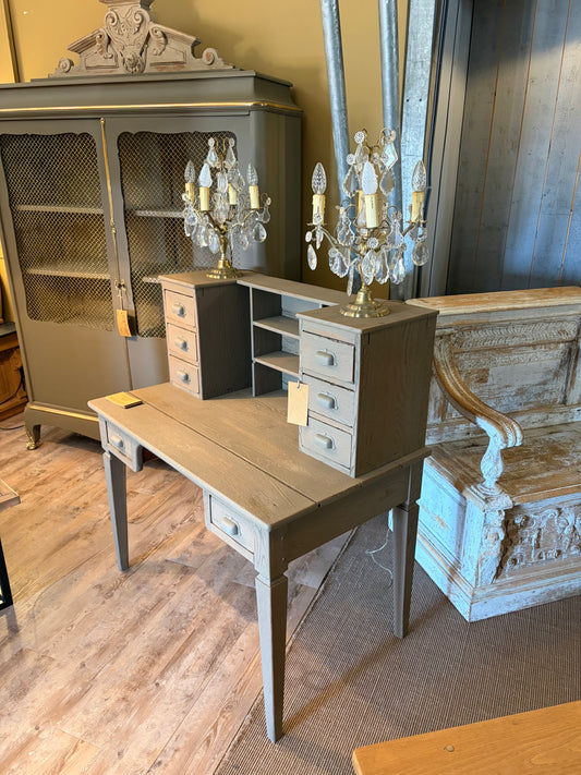 Bureau chêne patiné ''Lichen''
