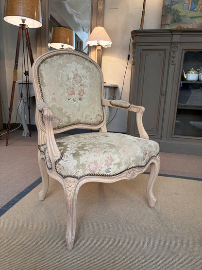 Paire de fauteuils XIXᵉ, tapisserie d'origine