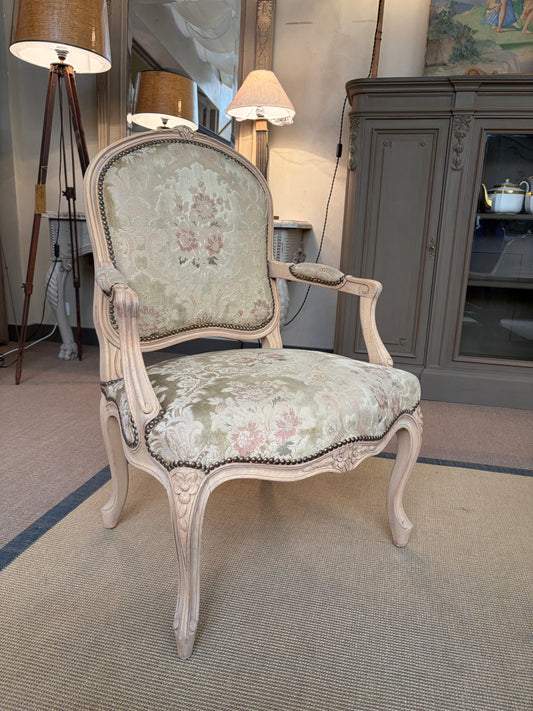 Paire de fauteuils XIXᵉ, tapisserie d'origine