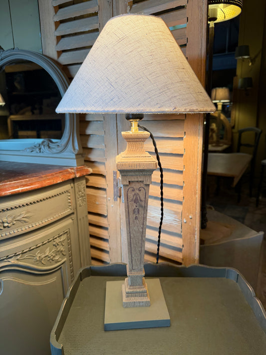 Paire de lampes chêne