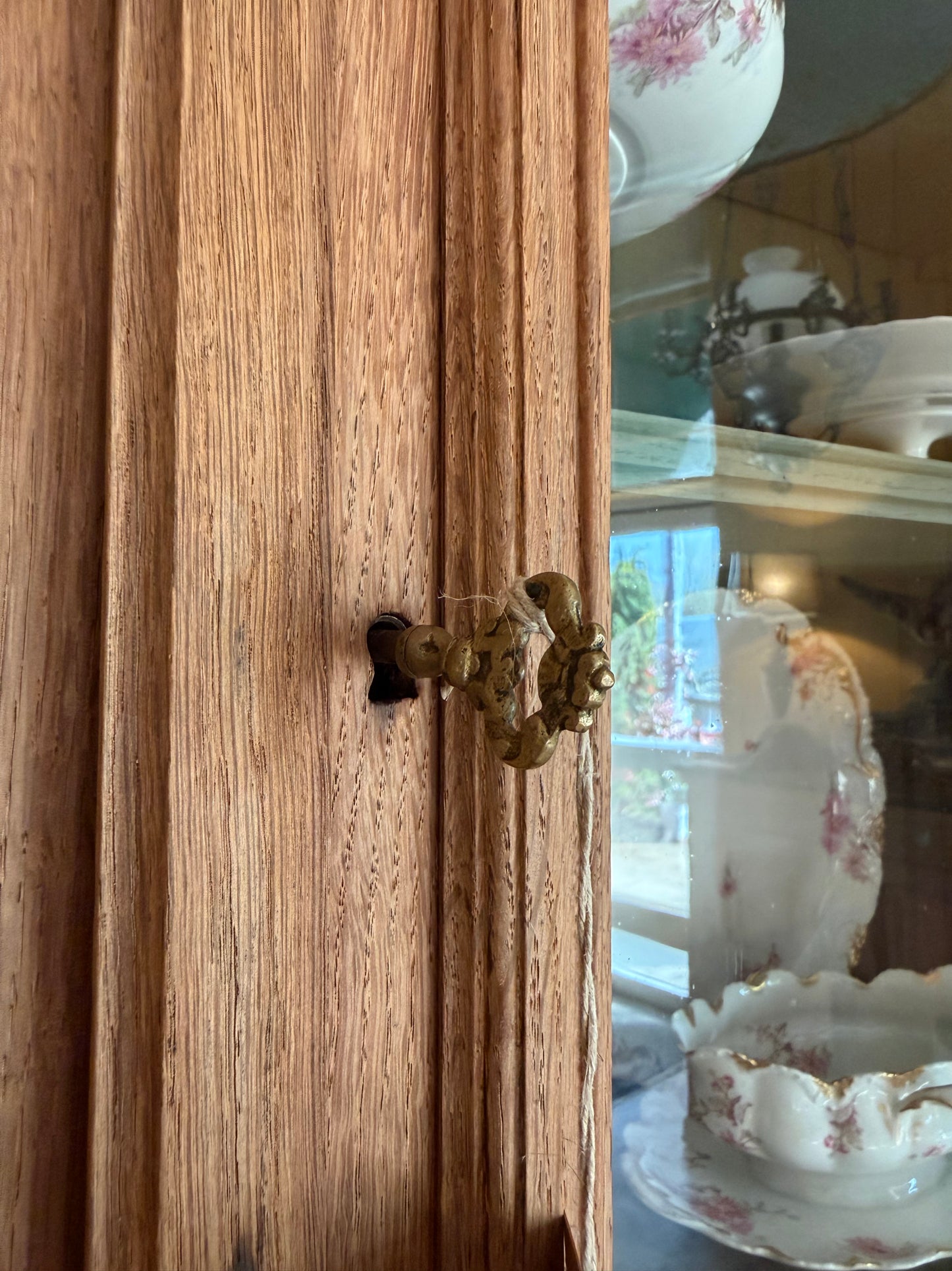 Buffet deux corps de chasse chêne massif