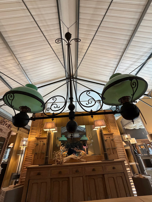 Véritable lustre de billard début XXᵉ