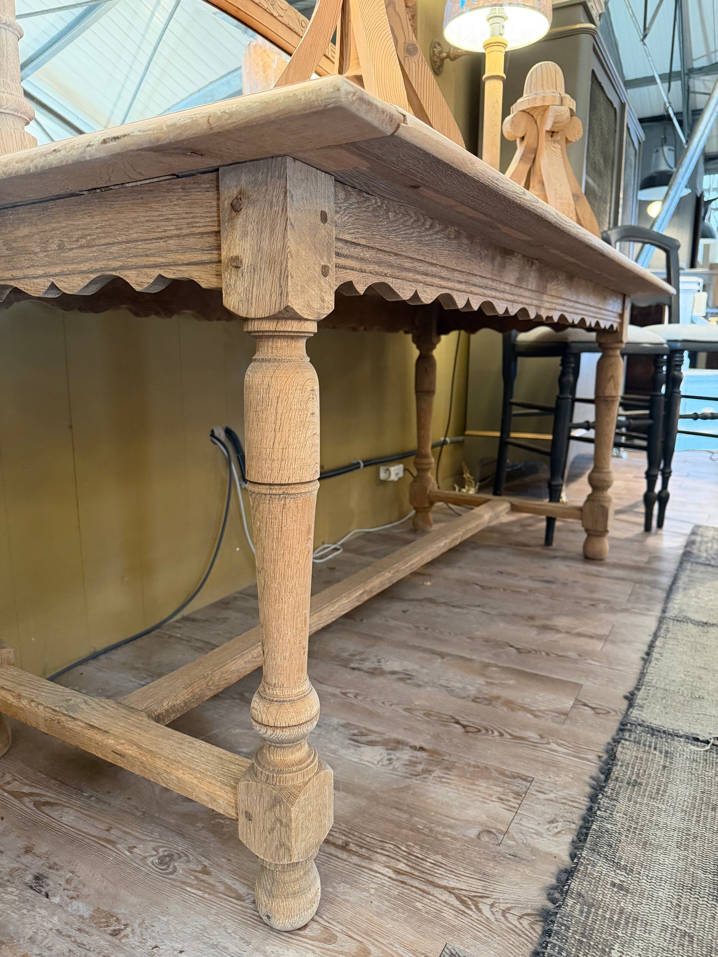 Table bureau chêne massif