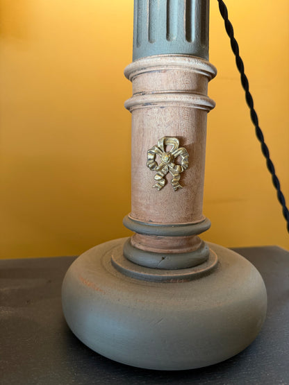 Paire de lampes noyer