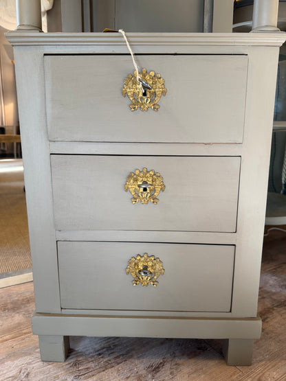 Barbier empire en acajou patiné