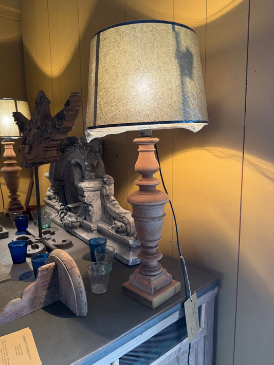 Paire de lampes noyer