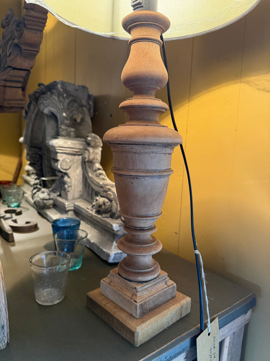 Paire de lampes noyer