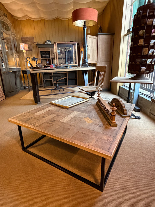 Table basse chêne massif "parquet"