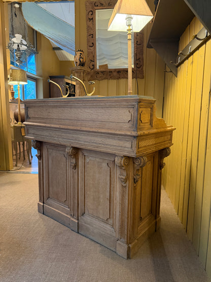 Comptoir de pharmacien en chêne