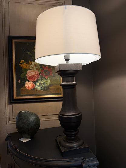 Paire de lampes balustre fonte