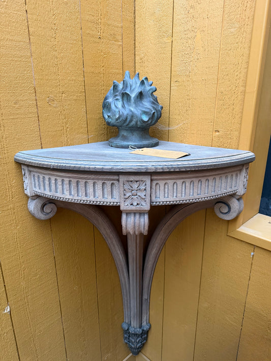 Console d'angle chêne massif