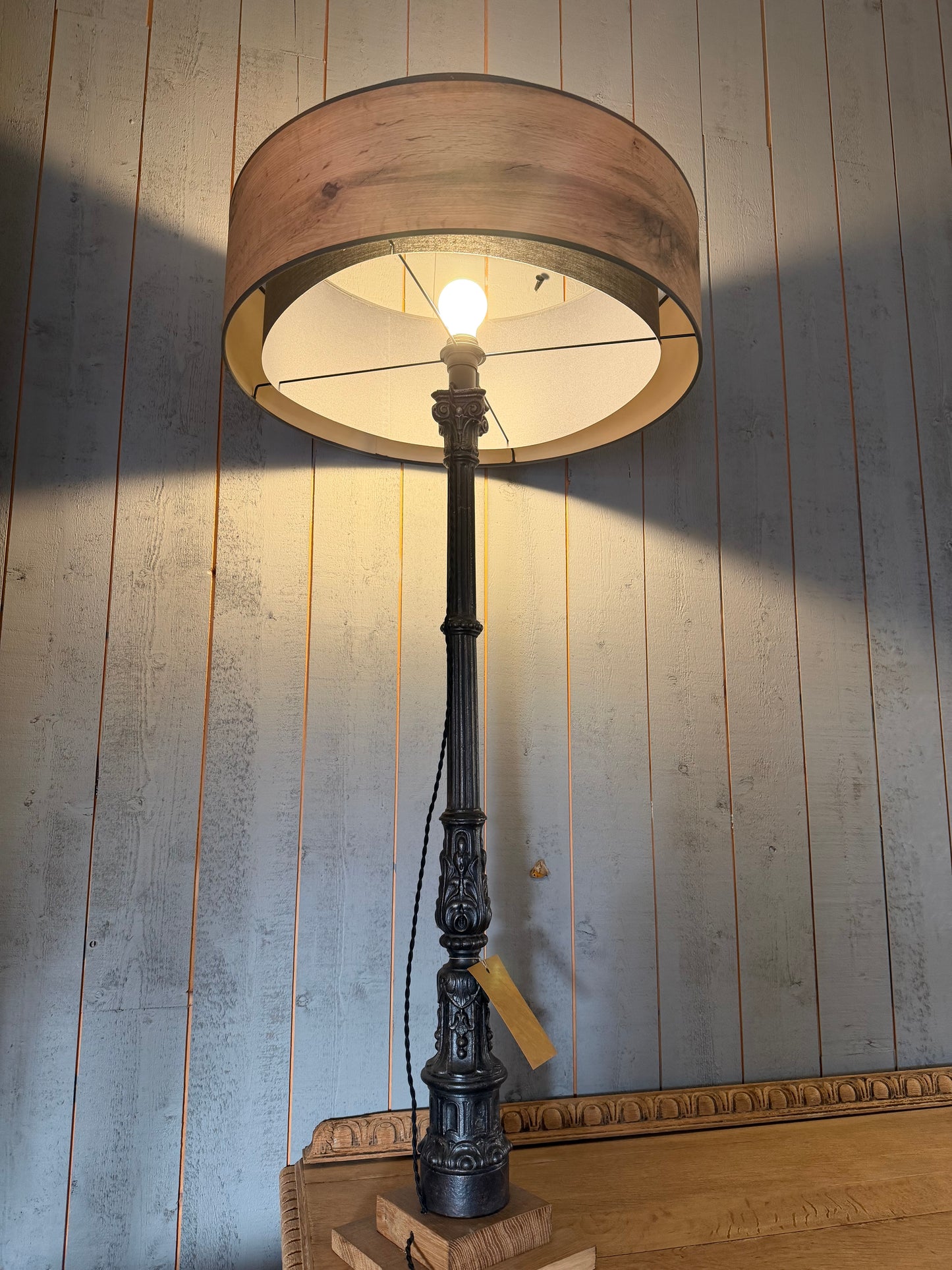 Lampe "Rambarde" en fonte