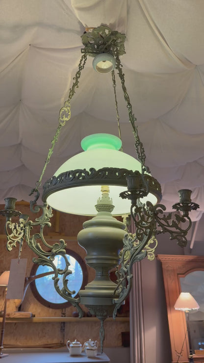 Lustre bronze patiné