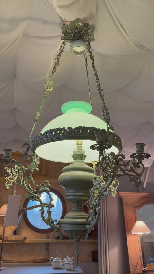 Lustre bronze patiné